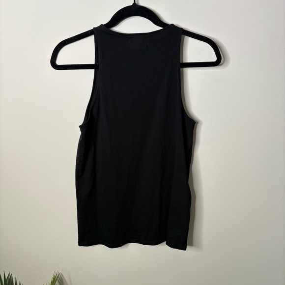 Loulou Studio Mahina Supima Cotton Black Tank - Picture 5 of 6